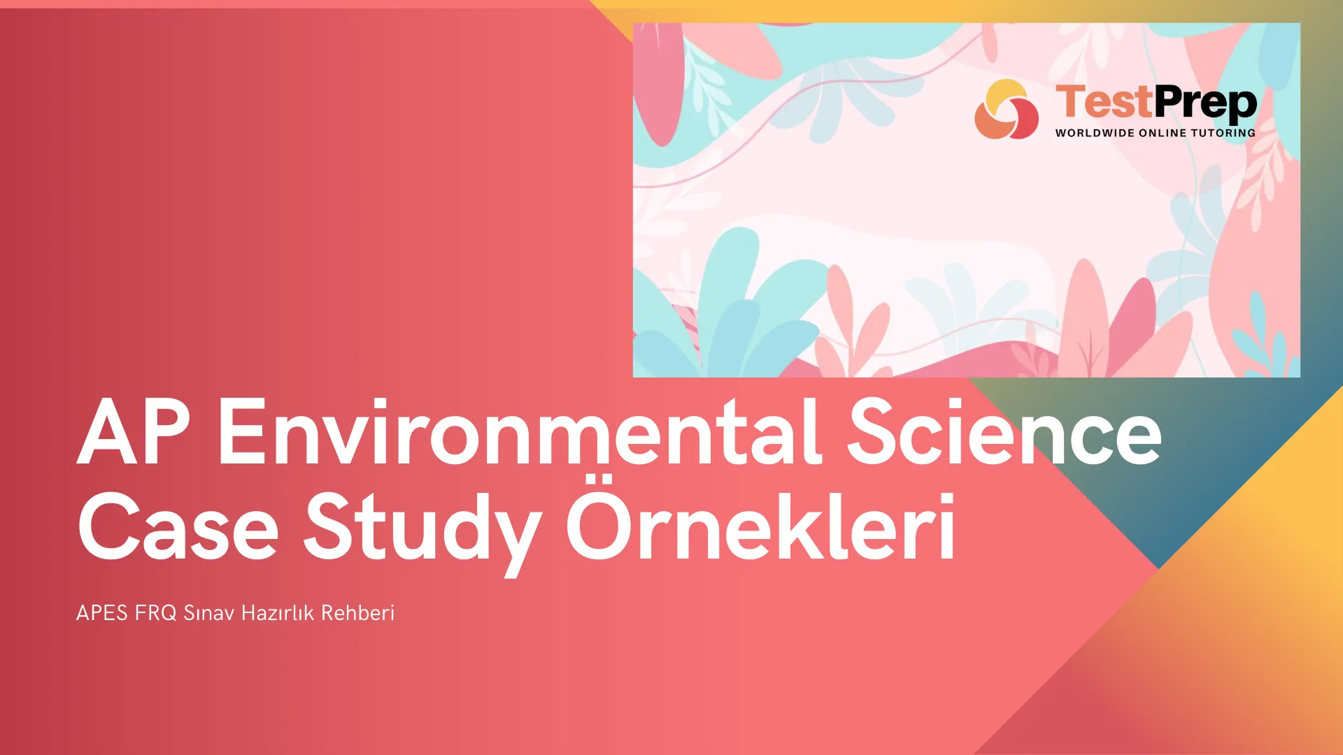 AP Environmental Science Case Study Örnekleri (APES FRQ Sınav Hazırlık Rehberi)