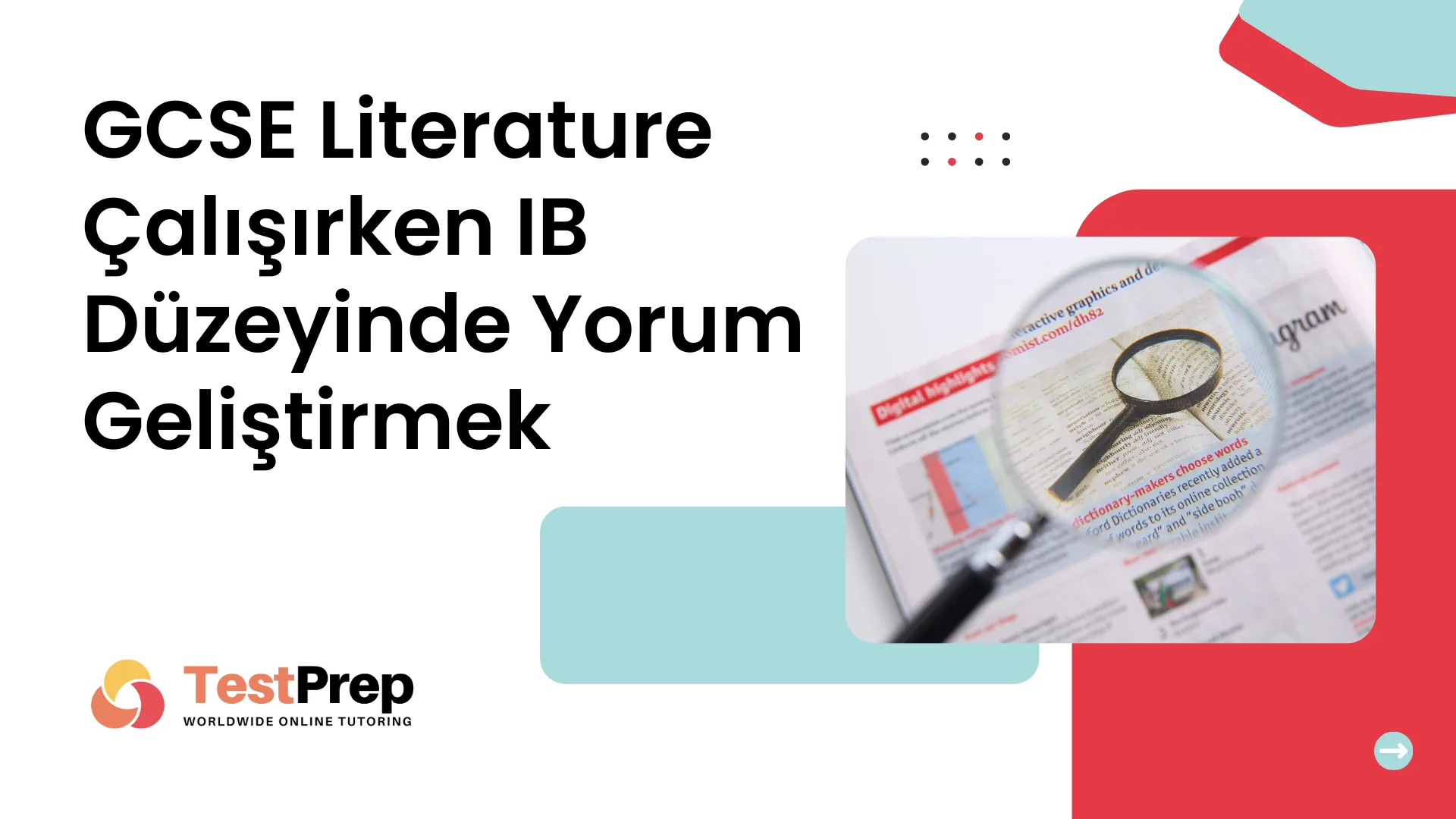 gcse-literature-calisirken-ib-duzeyinde-yorum-gelistirmek | Test Prep Hazırlık Kursları Özel Ders Yurt Dışı Eğitim Danışmanlığı GCSE Literature Çalışırken IB Düzeyinde Yorum Geliştirmek